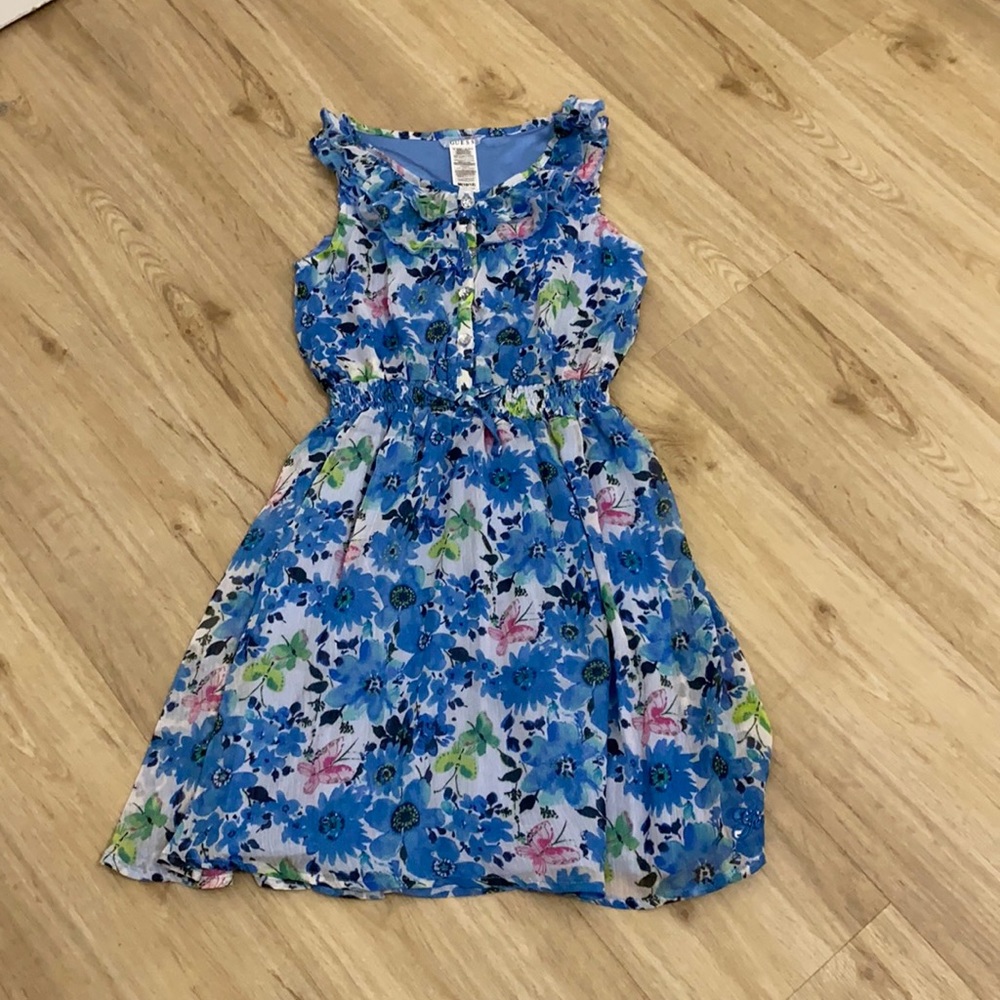 Guess blue floral dress